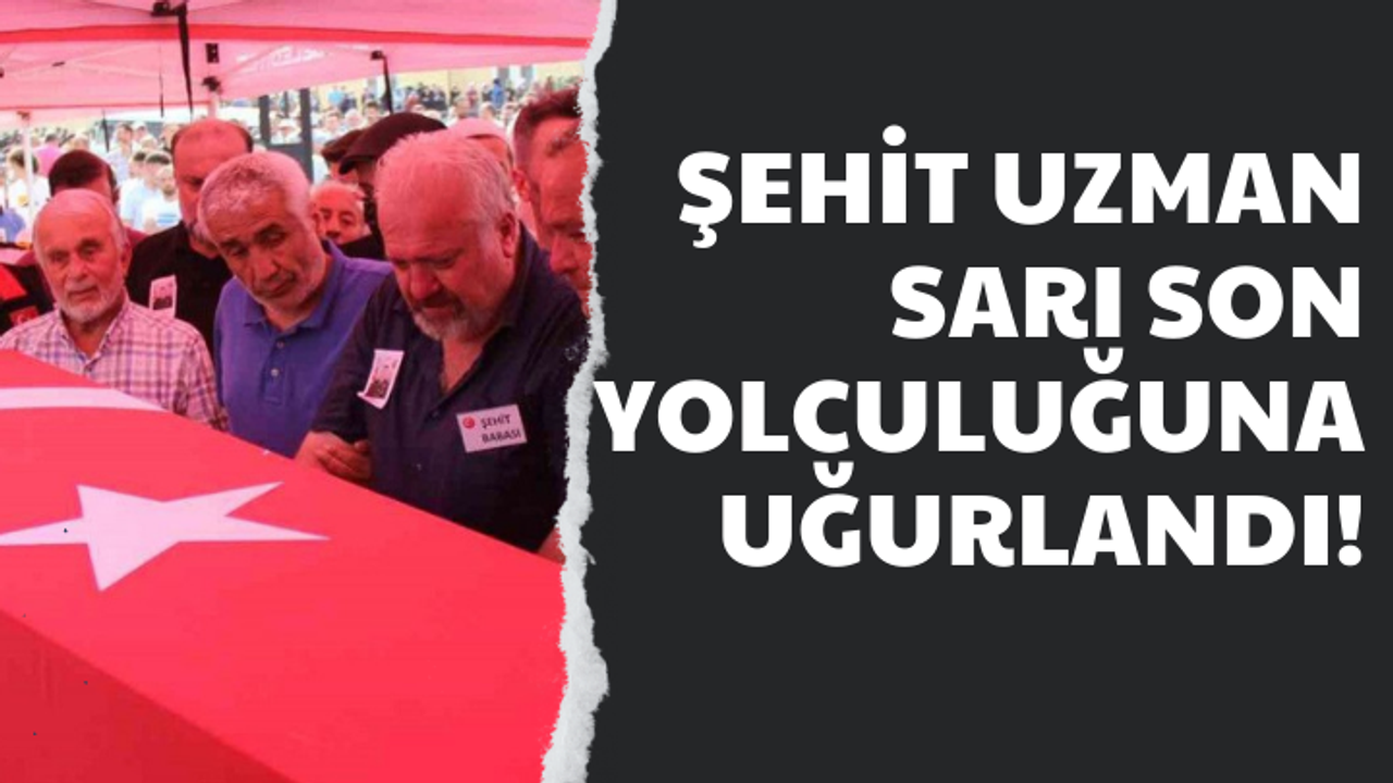 Kocaeli haber - Şehit Uzman Çavuş Ömür Ertuğrul Sarı son yolculuğuna uğurlandı!